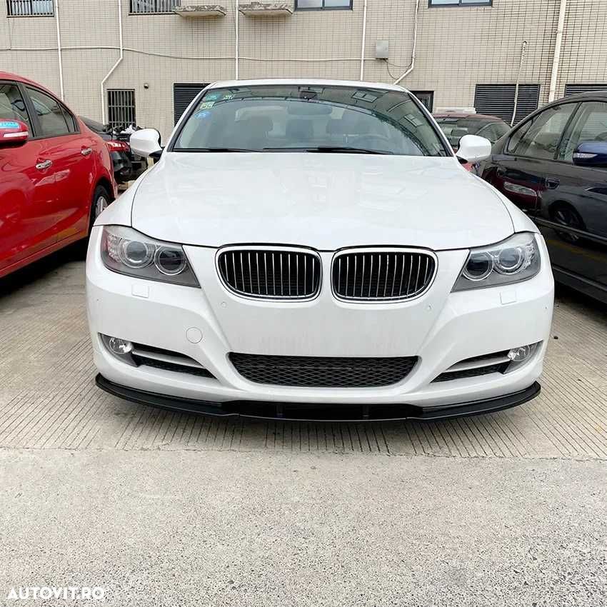 Lip Prelungire Bara Fata Cu Splitere BMW E90 Facelift cu Bara Normala - 5