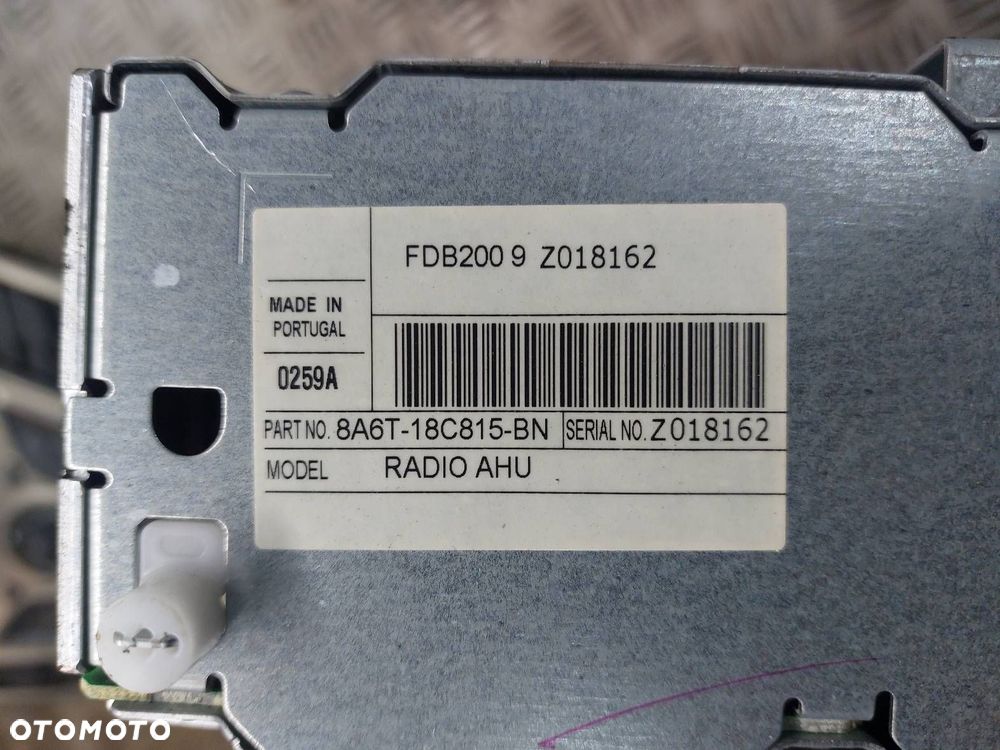RADIO FIESTA MK6 MK7 08-17 8A6T-18C815-BN 8A6T-18B955-AH 8A6T18K811AD - 5