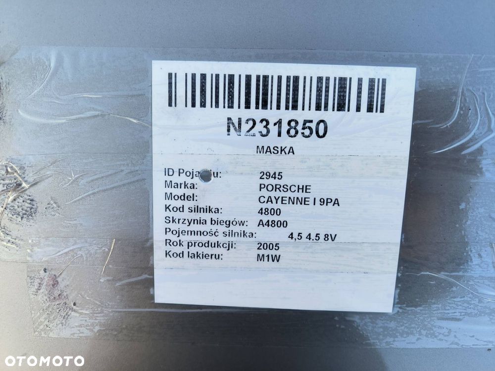 MASKA PORSCHE CAYENNE I 9PA LM1W - 2