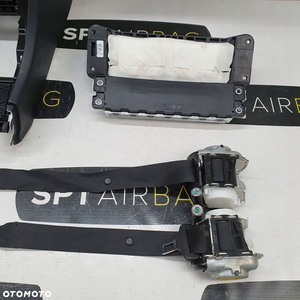 MERCEDES W205 DESKA ROZDZIELCZA KONSOLA KOKPIT PULPIT PODUSZKI AIRBAG AIR BAG PASY KIT SET - 8