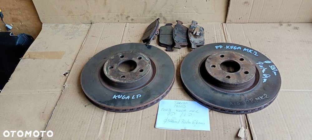 Tarcze hamulcowe przód przednie klocki Ford Kuga MK2 320mm - 1