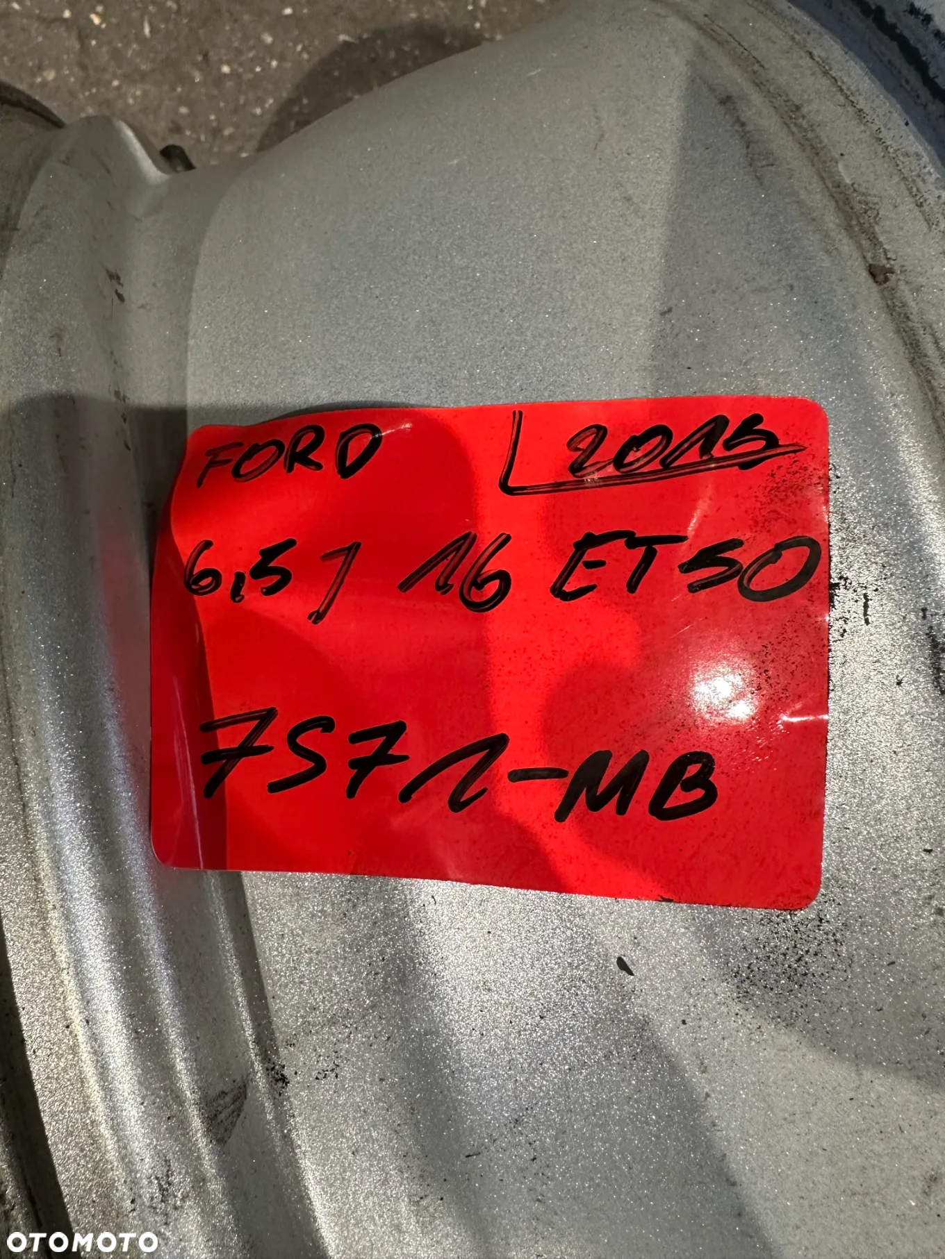Ford  6,5 x 16 5x108 ET 50 7S71-MB 1szt felga alu - 4