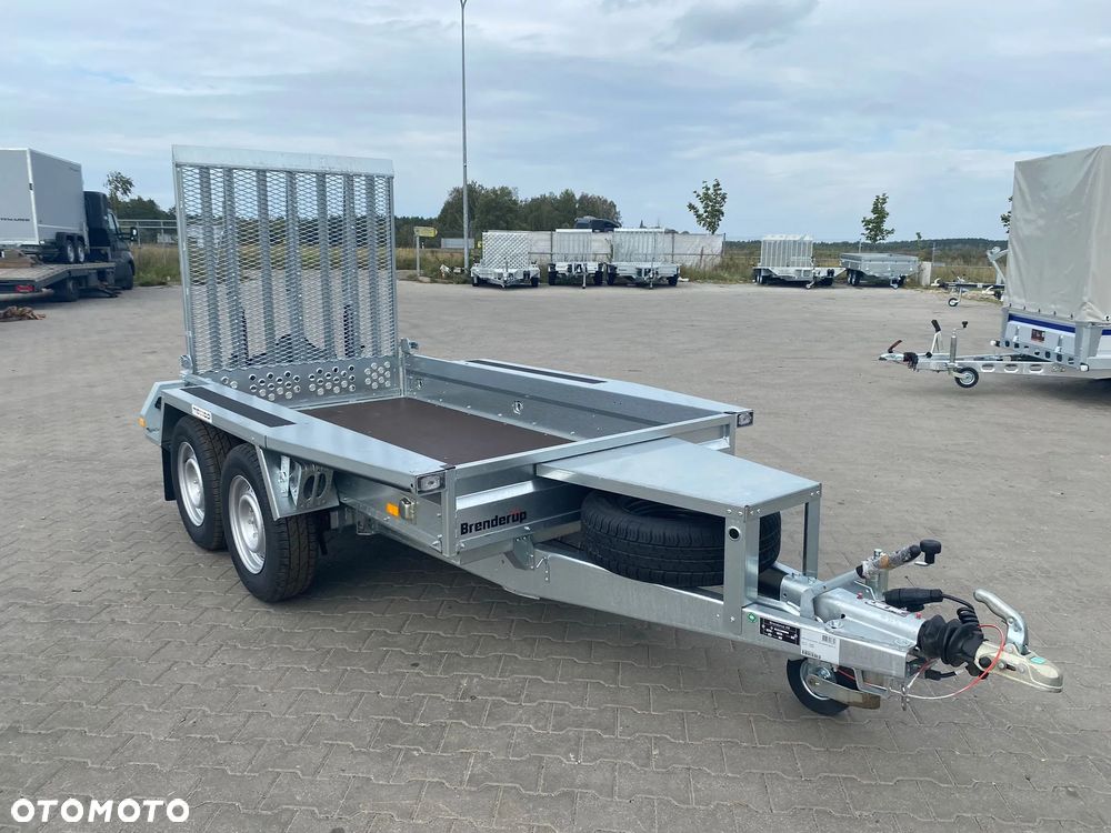 Brenderup Dostawa przyczepa koparkowa budowlanka z trapem 260x126x25cm DMC2600kg MOCNA I SOLIDNA pod minikoparkę - 10