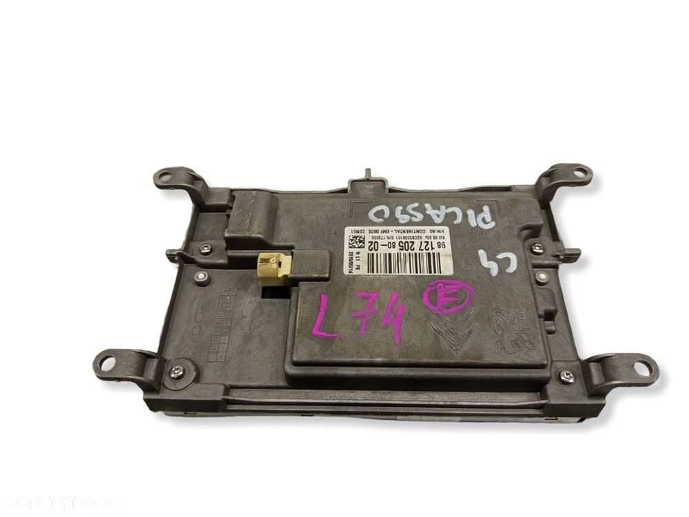 Wyświetlacz Ekran Nawigacji Citroen C4 II Picasso 9812720580-20 - 12