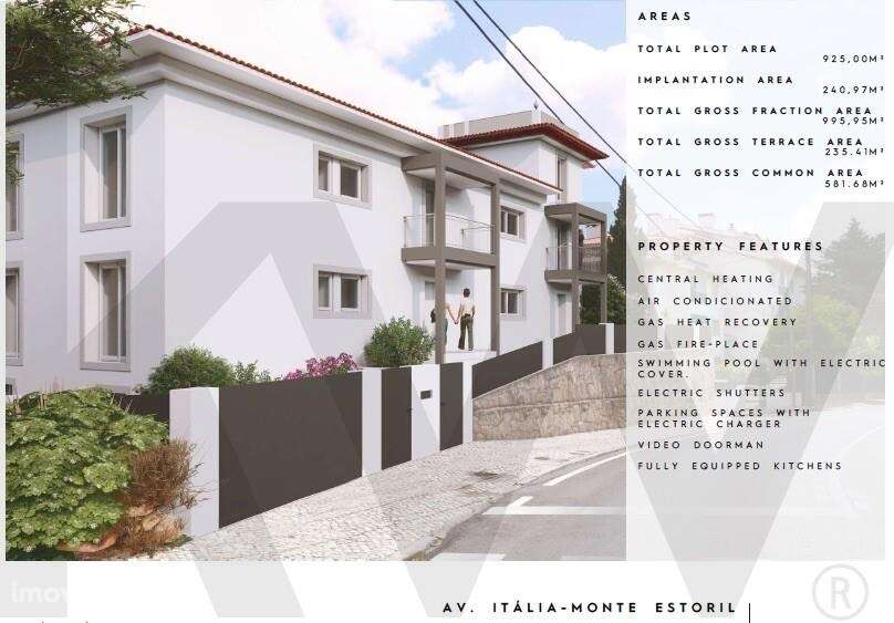 Apartamento novo de luxo T3 no 1ºandar . No coração de Monte Estoril - - Grande imagem: 4/9