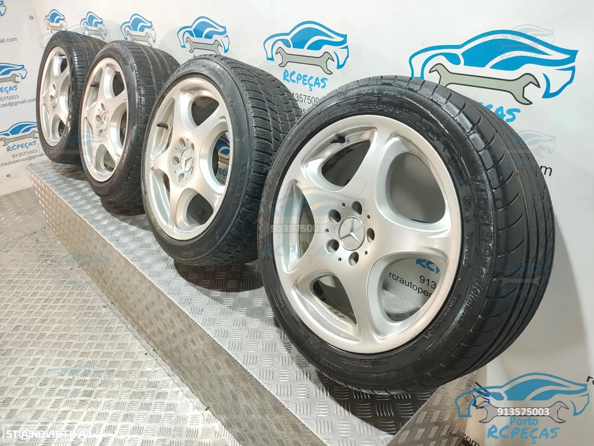 Jantes Originais 18" Mercedes Benz Class S - 5x112 - W215 | W220 - 8J / 9J - ET44 / ET46 - Jante | Dupla Medida | 18 Polegadas | A2204012702 | 2204012702 | A2204012802 | 2204012802 | 5 x 112 - 1