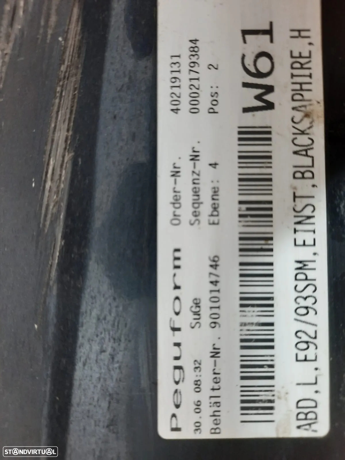 EMBALADEIRA EMBALADEIRAS ESQUERDA DIREITA ORIGINAL BMW SERIE 3 E92 COUPE E93 CABRIO PACK M SAIA SAIAS LATERAL LATERAIS - 8