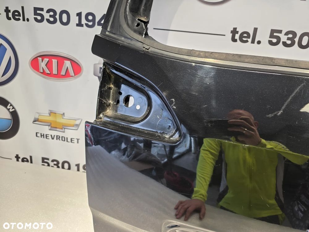 RENAULT SCENIC 3 III 09- KLAPA TYLNA TYLNIA TYŁ , KOLOR CZARNY METALIK , NR AUKCJI KL43 - 12