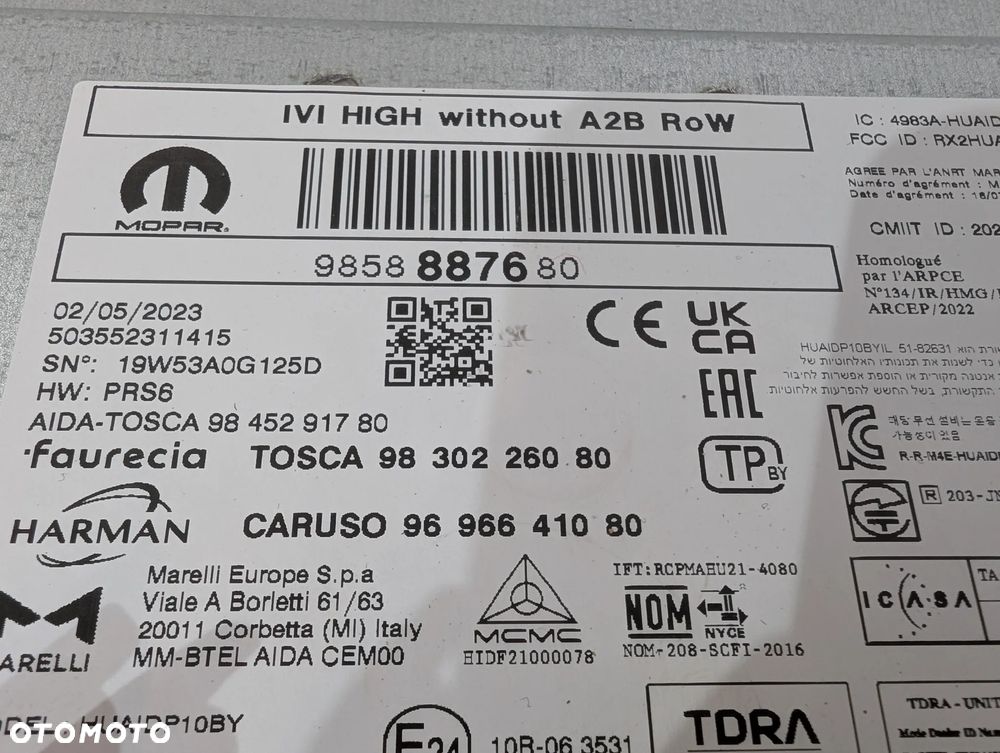 CITROEN C4 III PEUGEOT 308 III T10 RADIO NAWIGACJA CZYTNIK 9858887680 - 5