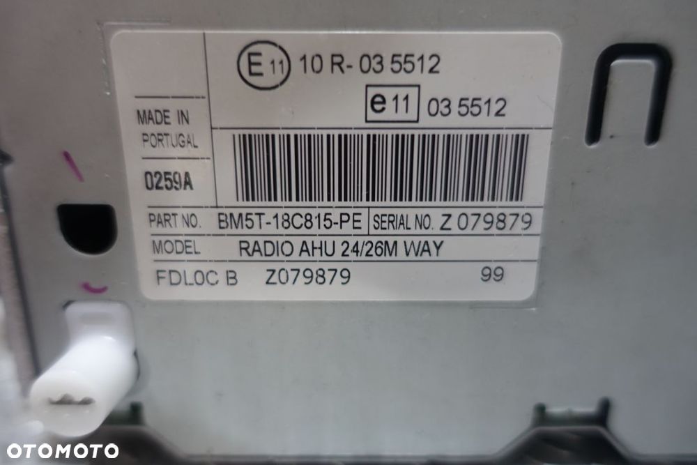 RADIO RADIOODTWARZACZ CD BM5T-18C815-PE FORD B-MAX - 3
