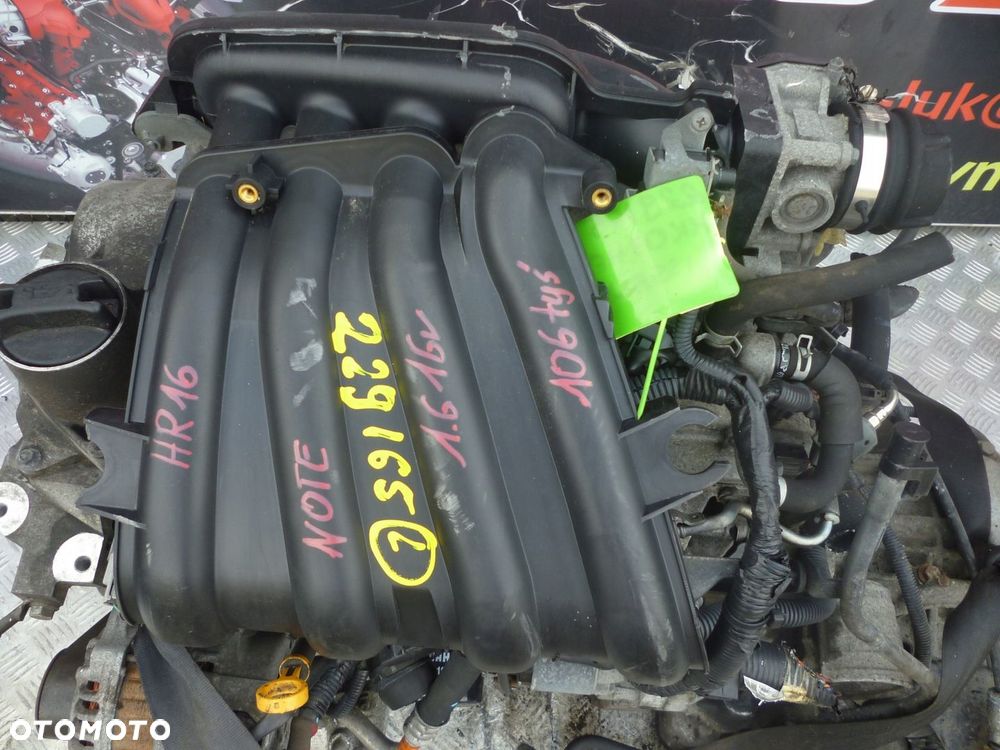 SILNIK NISSAN NOTE 1.6 16V HR16 106 TYS - 2