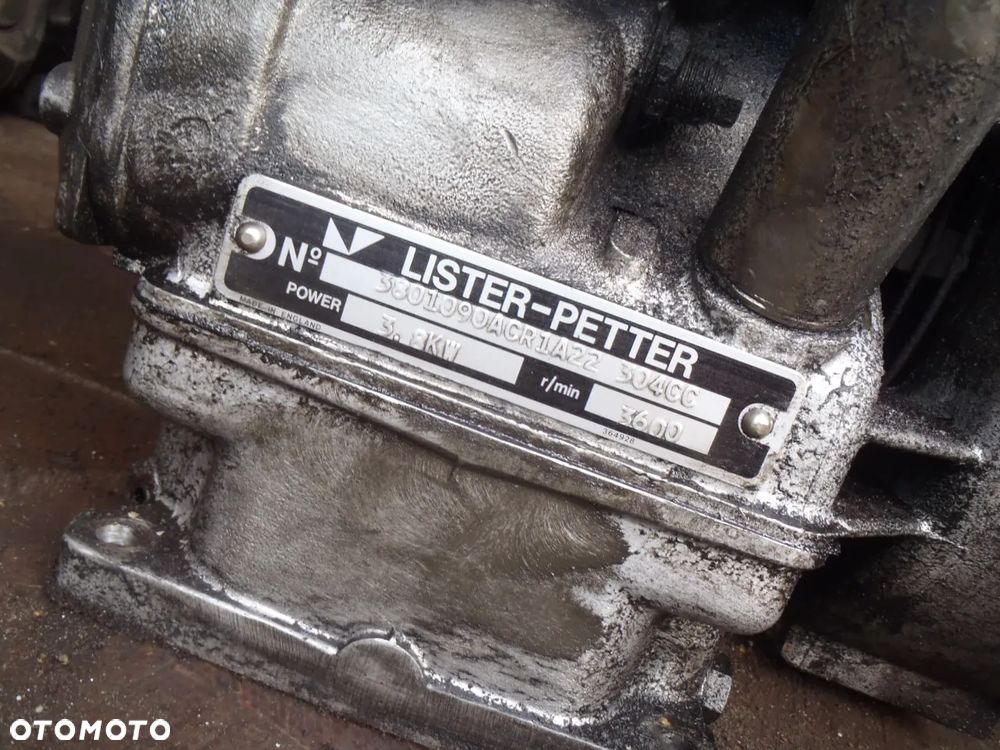 silnik motor rozrusznik cewka blok wał tłok agregat prądnica LISTER-PETTER 304CC 3.8Kw 3600r/min jak nowy - 13