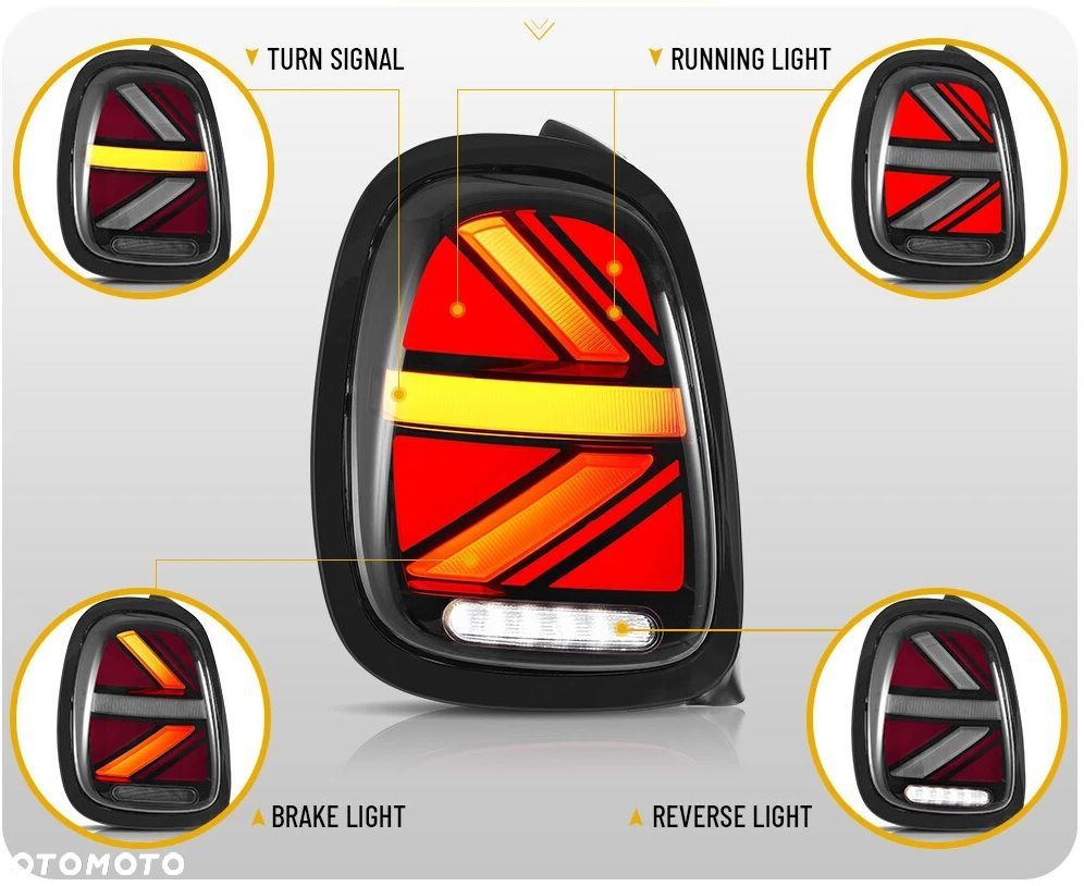 Lampy tyl ne kpl Vland Full Led Neon Tuning Mini Cooper f55 f56 f57 2014-17 - 9