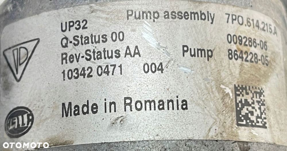POMPA PODCISNIENIA VACUM PORSCHE VW 7P0614215A ORYGINAŁ - 16