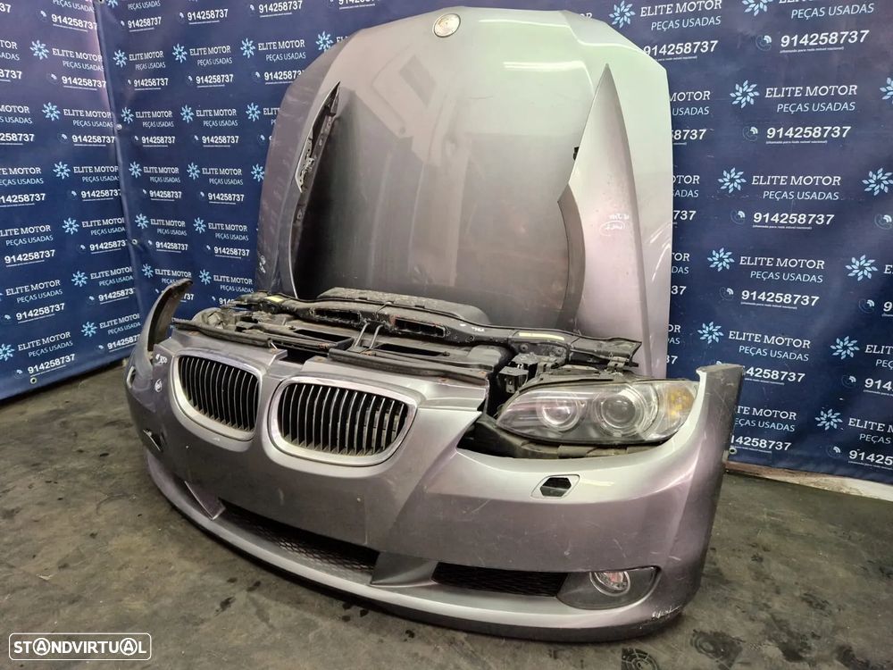 Frente completa usada BMW E92 325D E93 320D PRE LCI XENON capot parachoques guardalamas oticas radiadores - 1