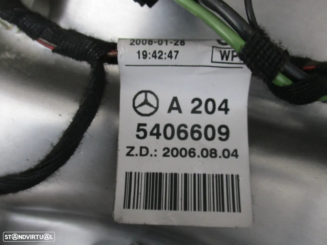 Elevador vidro Mercedes W204 Classe C Tras Direito - 4