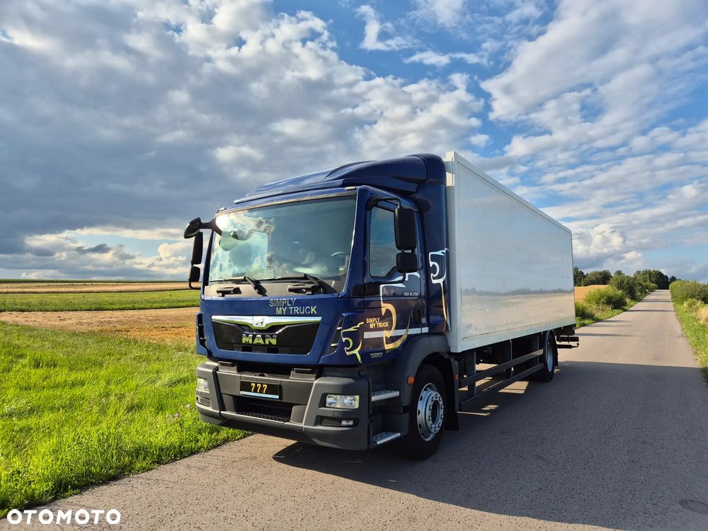 MAN TGM 18.250 Carrier 1950 D/E z Holandii / TOP STAN / 7.5m / 18 palet / winda + drzwi boczne / OKAZJA