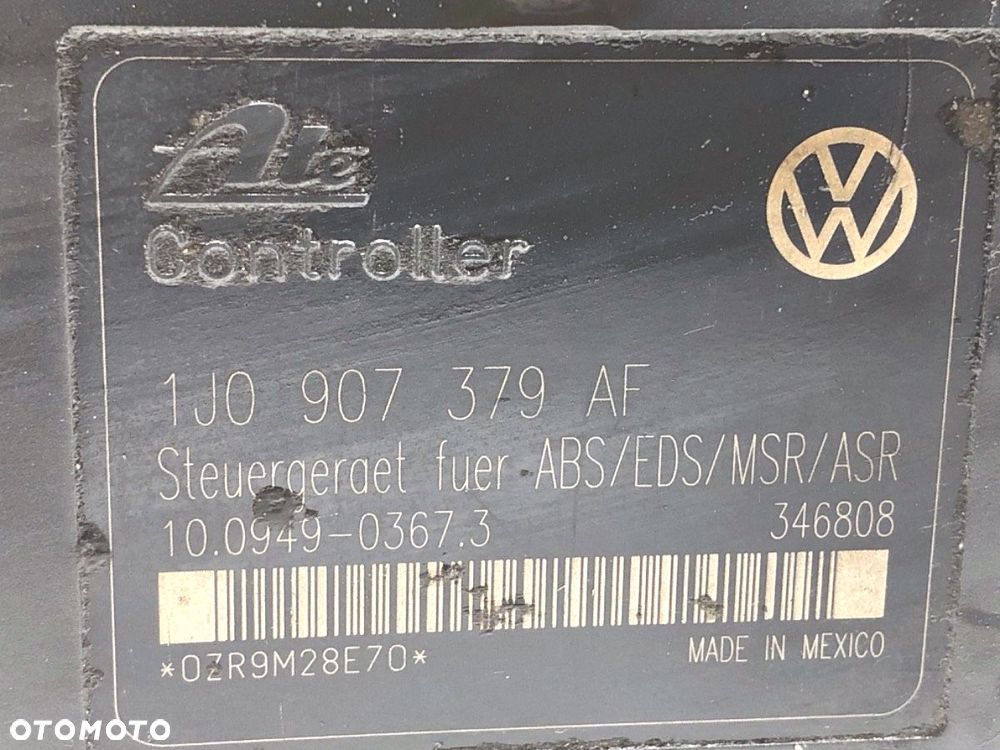 POMPA ABS - 179.00 PLN - VW GOLF IV (1J1) 1997 - 2008 1.9 TDI 85 kW [115 KM] olej napędowy 1998 - - 5