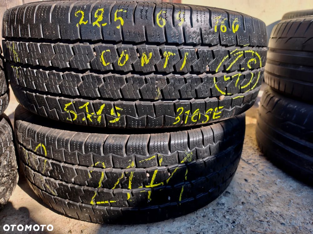 225/65R16C 16 C 112/110R 4szt. 4x Opony Całoroczne Wielosezonowe CONTINENTAL VancoFourSeason 2 5,5mm Legnica ALU-RAD 225/65 - 4