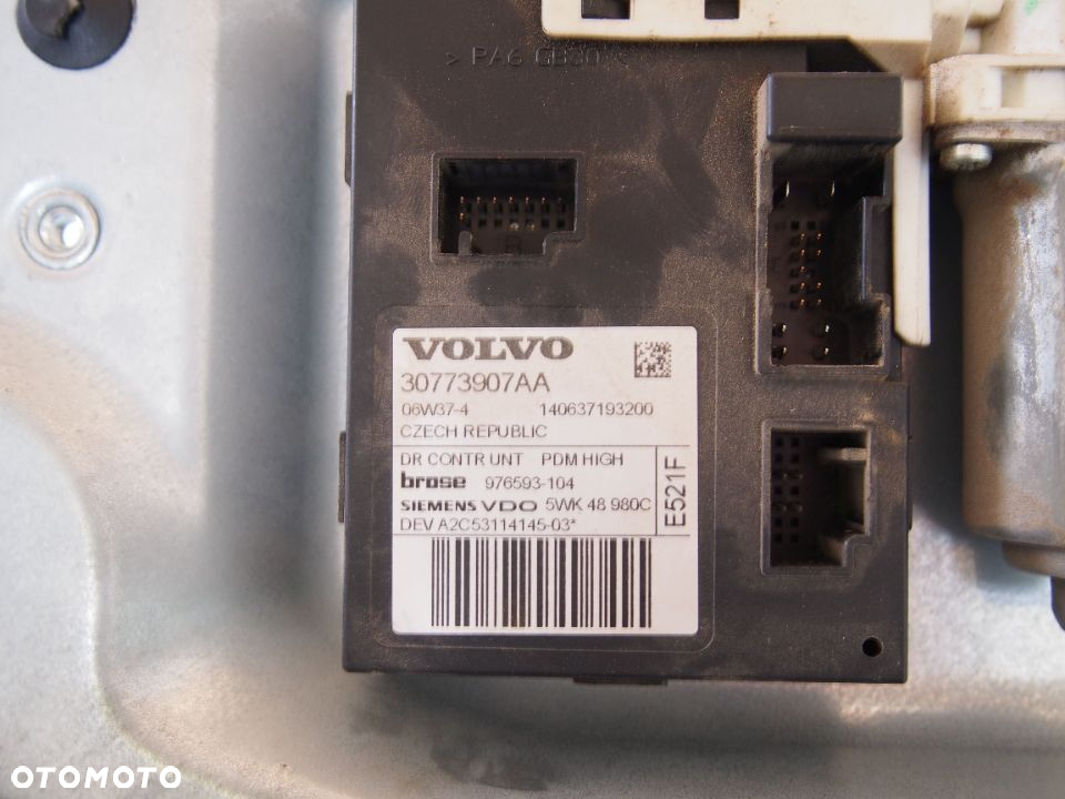 Volvo V50 S40 04r Podnosnik szyby prawy przod przedni v 50 s 40 - 4