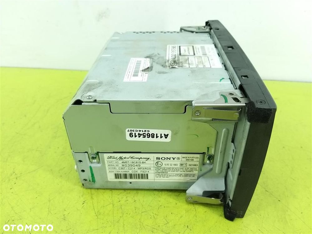 Radio CD FABRYCZNE Ford Focus MK2 2004-2011R 4M5T18C815BK CDXFS214 - 3