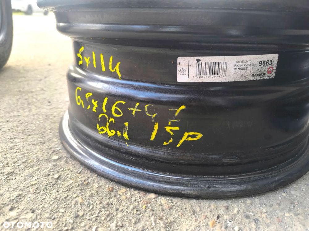 5x114,3 Felgi Stalowe 5x114 Stal 16 Koła RENAULT SCENIC MEGANE III Grand scenic Fluence LAGUNA 3 KADJAR NISSAN PRIMERA P12 JUKE XTRAIL QASHQAI DACIA DUSTER Legnica ALU-RAD - 9