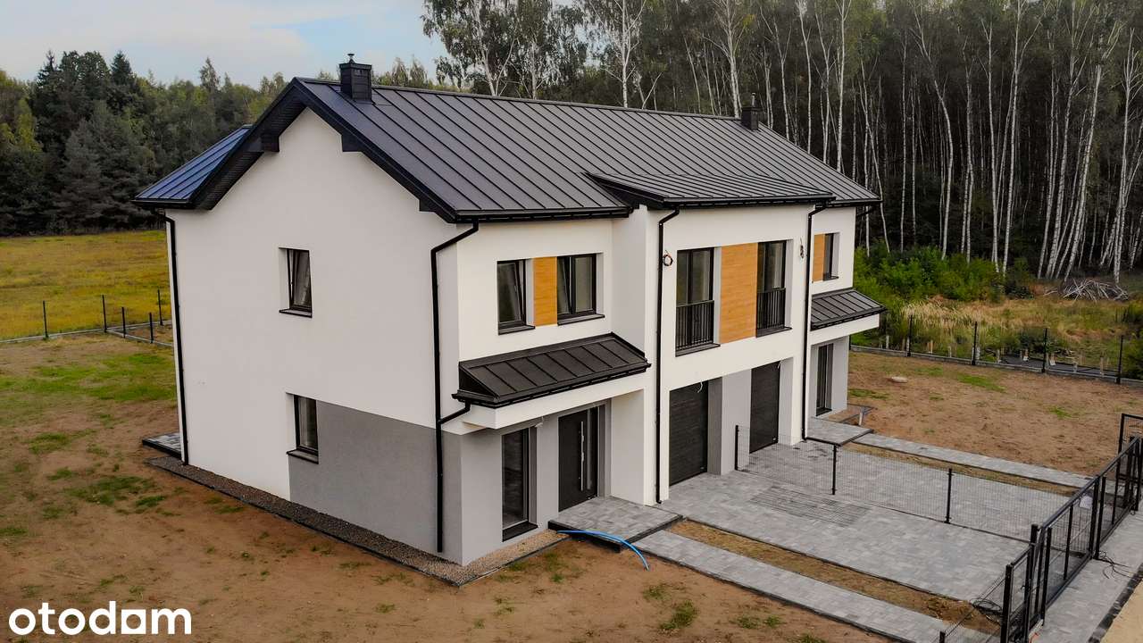Nowy bliźniak 115 m² | duże okna | ogród | Kozerki I ODDANY - Pełny obrazek: 3/14