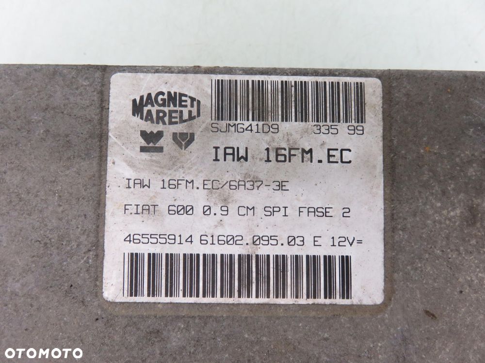 STACYJKA STEROWNIK FIAT SEICENTO 0.9 IAW16FMEC 05521B365 46533994 - 7