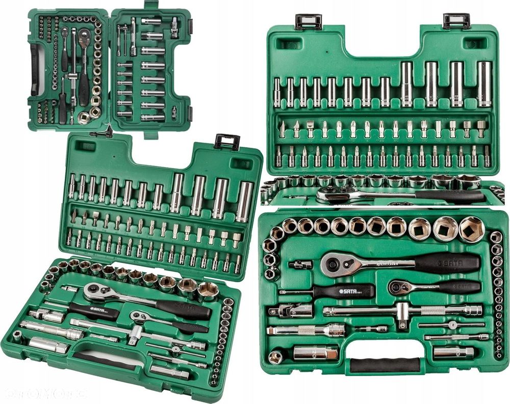 SATA ST09013SJ ZESTAW 88 KLUCZY KLUCZE NASADOWYCH 1/4" 1/2" METRYCZNE - 9