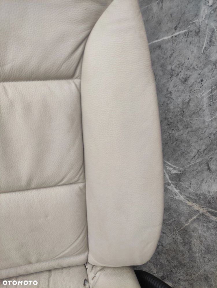 FOTEL PRAWY PRZÓD BMW E60 E61 CREAM BEIGE GRZANY - 6