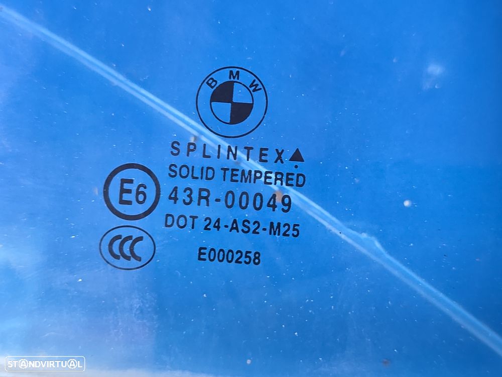 Vidro da porta traseira esquerda vidro laterais para bmw série 5 e60 2003- (2x no estoque) - 4