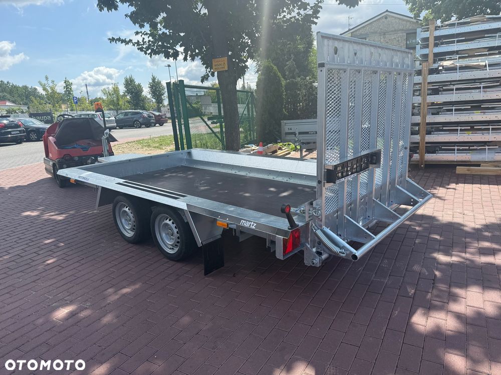 Martz Przyczepa do przewozu sprzętu budowlanego Martz Bau 3 350/2 350x160 2700kg 2 osie pod koparke koparka walec MOTOMUS od ręki - 11