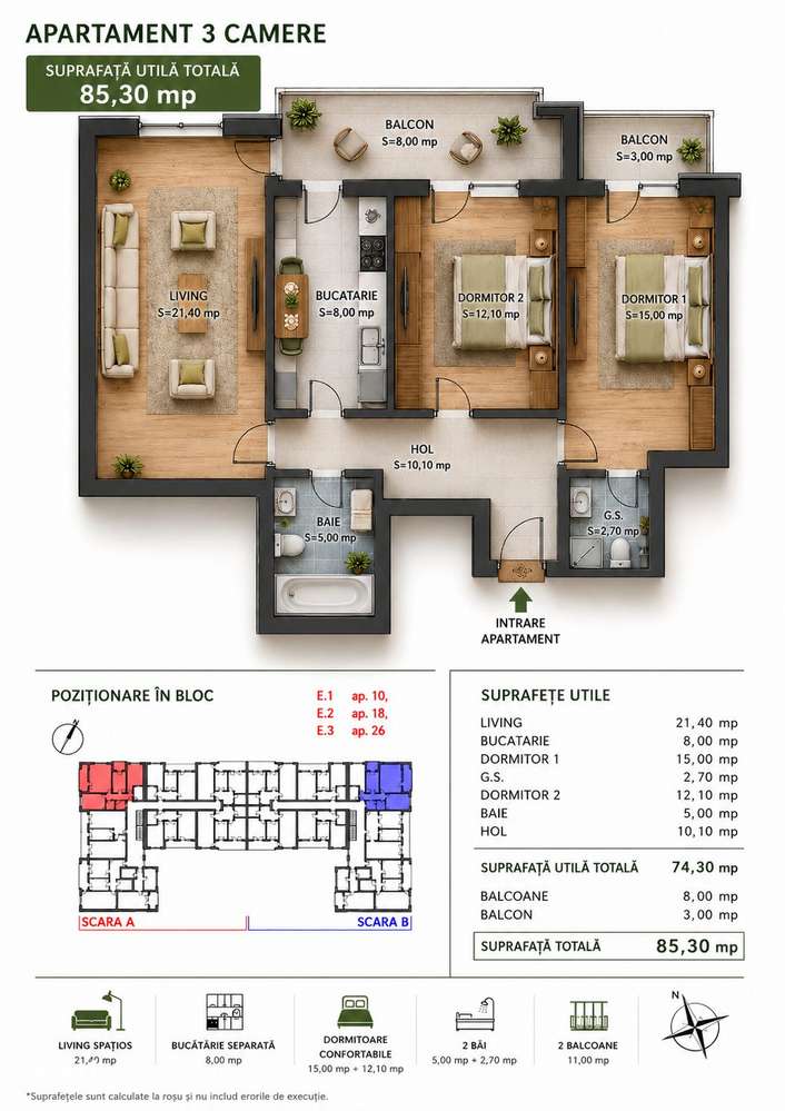 Apartament 3 Camere Decomandat | Prelungirea Ghencea | Lift|La cheie — fotografia 1