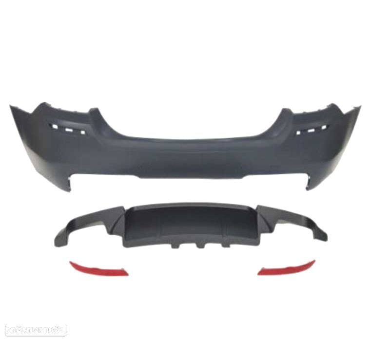 PARA-CHOQUES TRASEIRO BMW F10 F18 11-16 LOOK M5 - 3