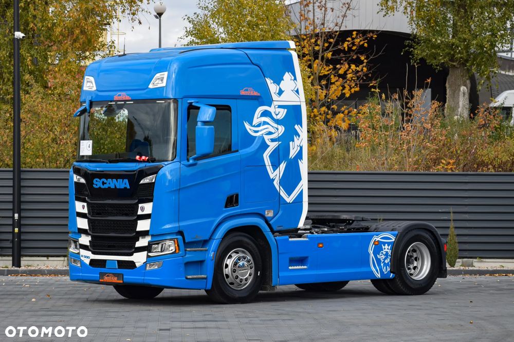 Scania R500 / FULL AIRMATIC / HYDRAULIKA / RETARDER / KLIMATYZACJA POSTOJOWA / ACC / KLIMA / FULL LEDY / FULL SPOILERY / NOWE OPONY / FULL OPCJA / WERSJA PREMIUM / SERWISOWANA / SPROWADZONA - 1
