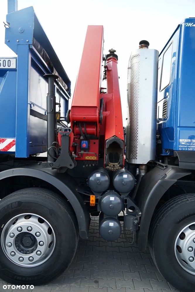 Iveco TRAKKER 410 EEV / 8X4 / Wywrotka 2 STRONNA / HYDROBURTA / BORDMATIC / HDS HMF 1730 K2 / EURO 5 EEV - 20