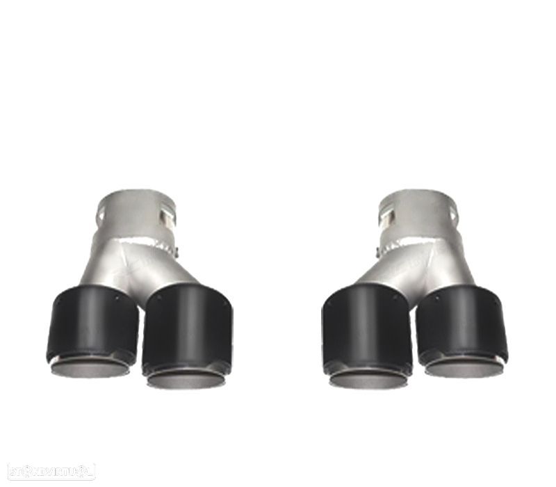 PONTEIRAS DE ESCAPE BMW G20 20-22 LOOK M PRETO BRILHANTE - 2