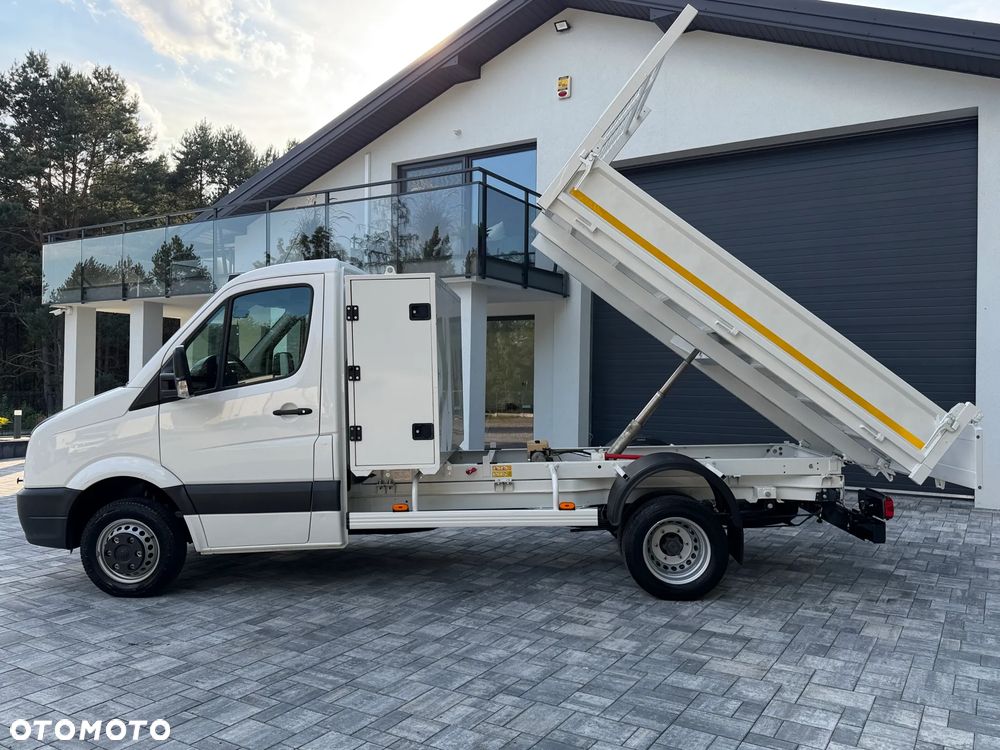 Volkswagen Crafter Wywrotka 2.0 TDI 136km / Fabryczna wywrotka Cabretta / Stan jak nowego! / Oryginalny niski przebieg / Nowe opony / Wywrot tylnozsypowy / FV23% - 6