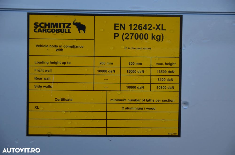 Schmitz Cargobull NOWA / 2026r / DACH POD. / OŚ POD. / CODE XL / OGUM. SELECTION - 19