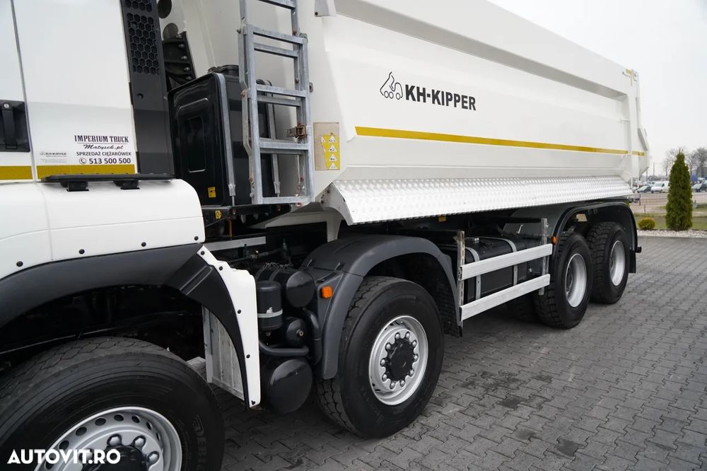 MAN TGS 41.460 / 8X8 / ​​​​BASCULĂ SPATE / KH KIPPER / MANUALĂ / NAVI / EURO 6 - 16