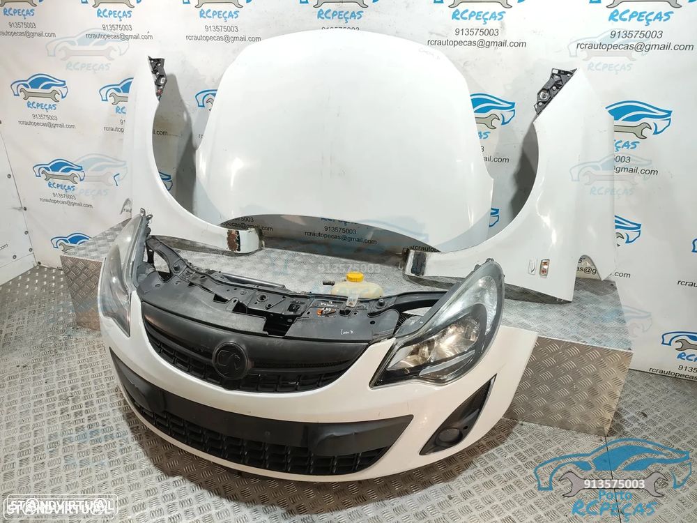Frente Completa Opel Corsa D S07 - Facelift | LCI - Diesel | Parachoques | Parachoque | Grelha | Grelhas | Otica | Oticas | Guarda Lamas | Lama | Capo | Capot | Reforço | Fibra | Radiador | Ventilador | Radiadores | Para-choques - 47