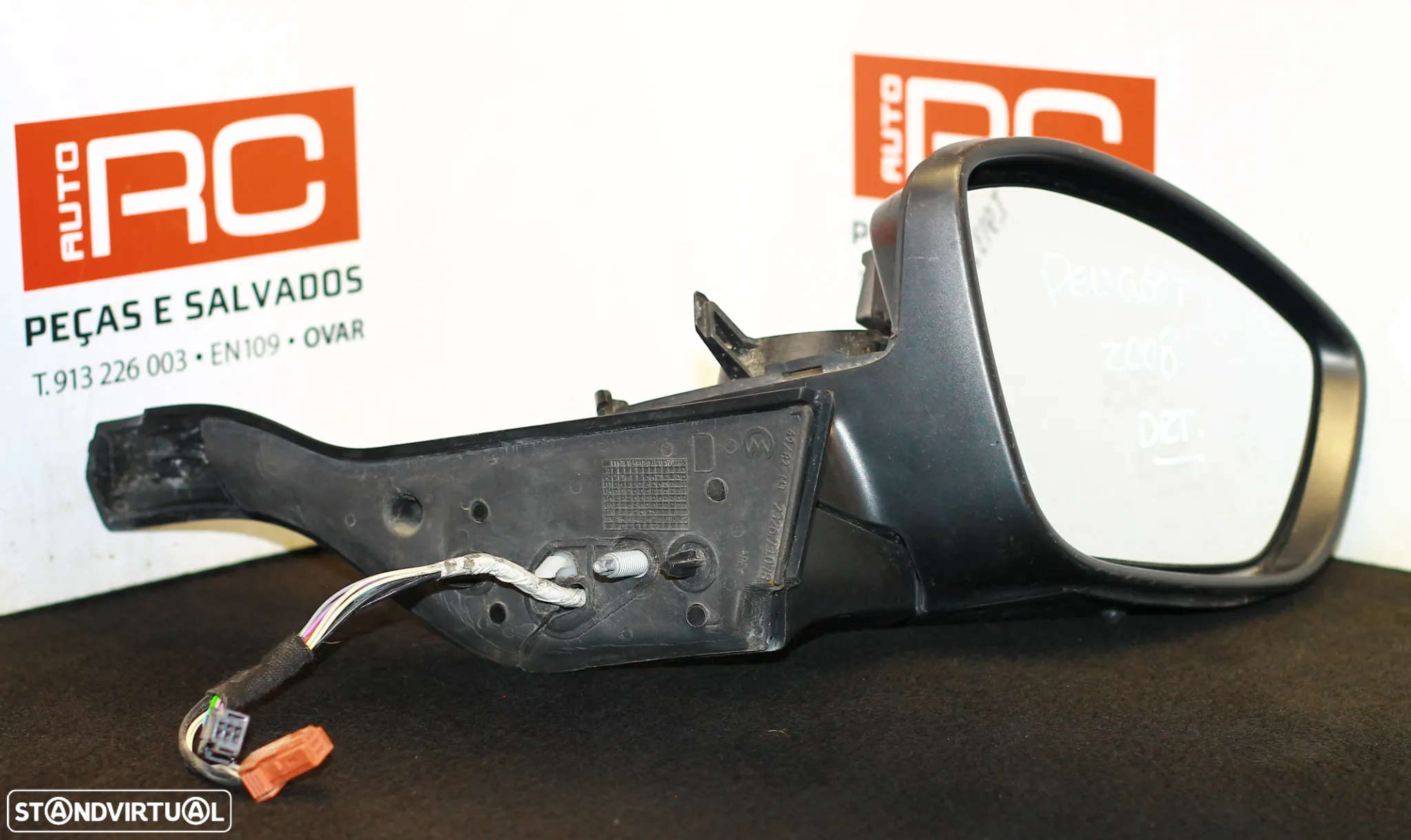 ESPELHO RETROVISOR DIREITO PEUGEOT 2008 - 2