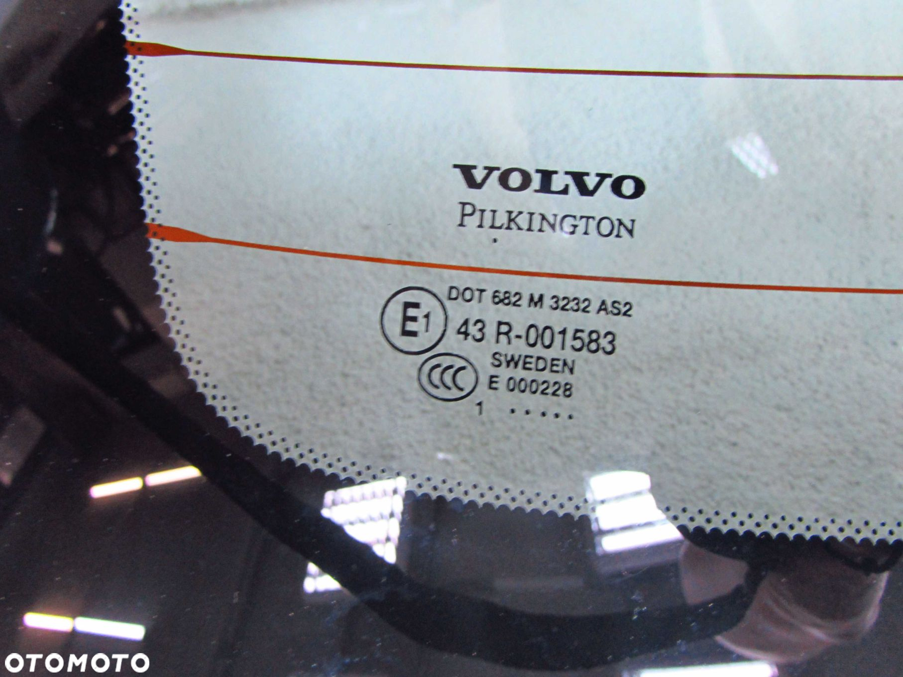 VOLVO C70 II CABRIO 06-13 SZYBA TYL TYLNA DACH POSZYCIE 426-26 - 4
