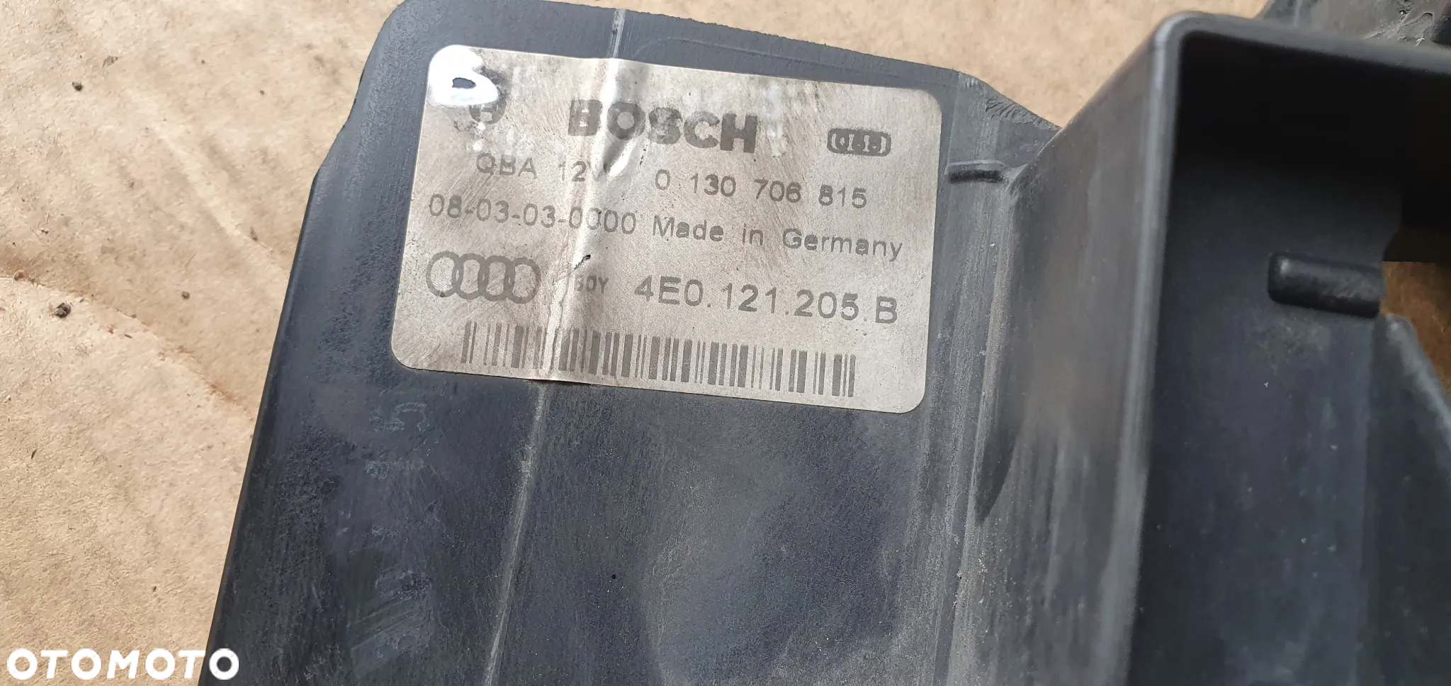 Wentylator chłodnicy wentylatory Audi A8 D3 4.2 TDI 4E0959455H 4E0910455 4E0121205B - 12