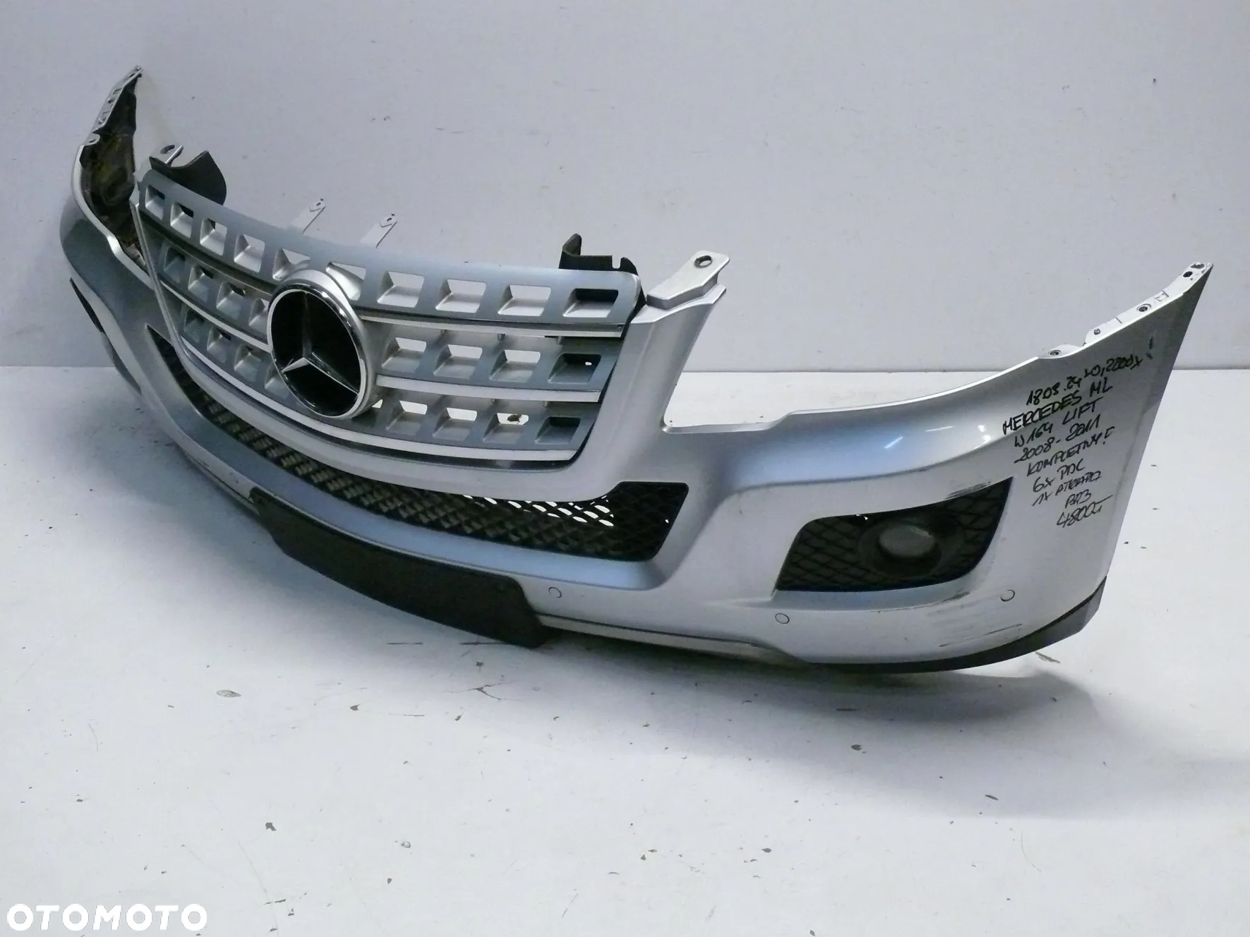 ZDERZAK PRZEDNI MERCEDES ML W164 2008 2011 LIFT PDC GRILL - 2
