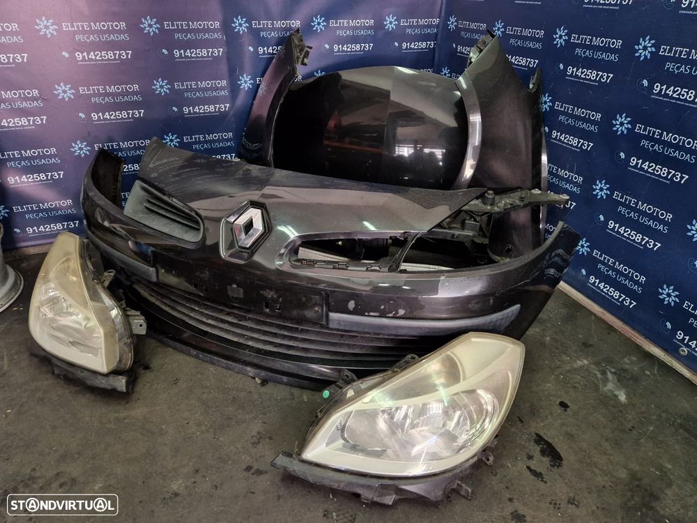 Frente completa usada RENAULT CLIO III 3 185 capot parachoques oticas guardalamas fibra reforço - 1