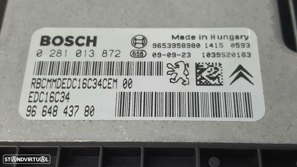 CENTRALINA DO MOTOR UCE PEUGEOT PARTNER KOMBI OUTDOOR - 2