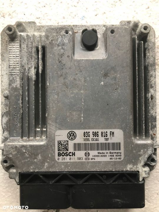 VW AUDI STEROWNIK SILNIKA 2.0TDI BKD 03G06016FM - 1