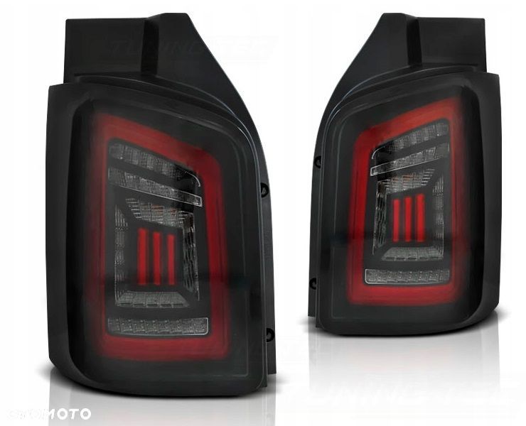 Lampy tylne Led Diodowe Tuning Black VW T5 Transporter 7E 03 Lift 10- drzwi - 1