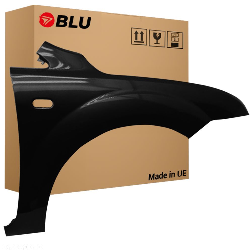 BLU Błotnik FORD FOCUS MK2 przed liftem prawy przód 2004-2008 ocynk surowy do lakierowania - 1